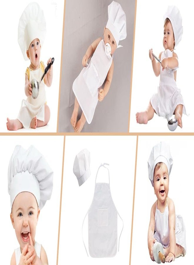 BXT Newborn Photography Prop Cute Baby Chef Hat Apron Costume Set Outfit Toddler Cosplay Costume for 6-12 Months Boys Girls - Image 4